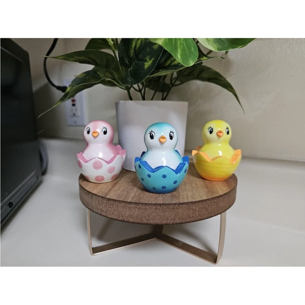3pk Easter Polyresin Bird in Egg Shell - Spritz Spring 2026